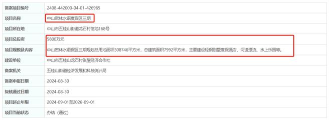 投资超2亿建水上乐园、漂流！中山这个文旅项目再备案！(图2)