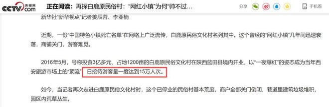 亏损、烂尾、冷清！动辄几亿的网红项目换来空城躲不过三年就凉(图1)